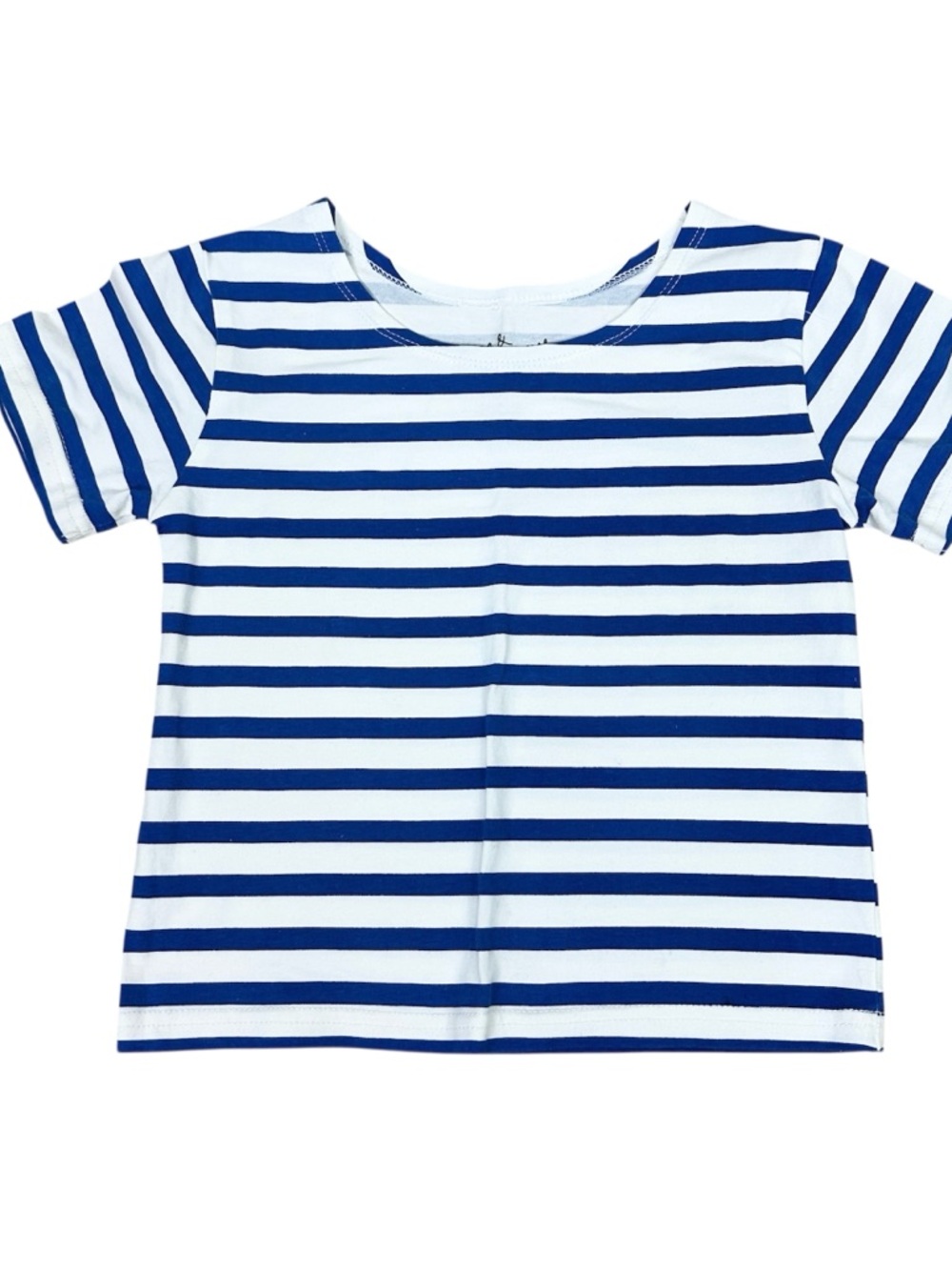 June & January Kids Nautical Blue & White Striped Tee